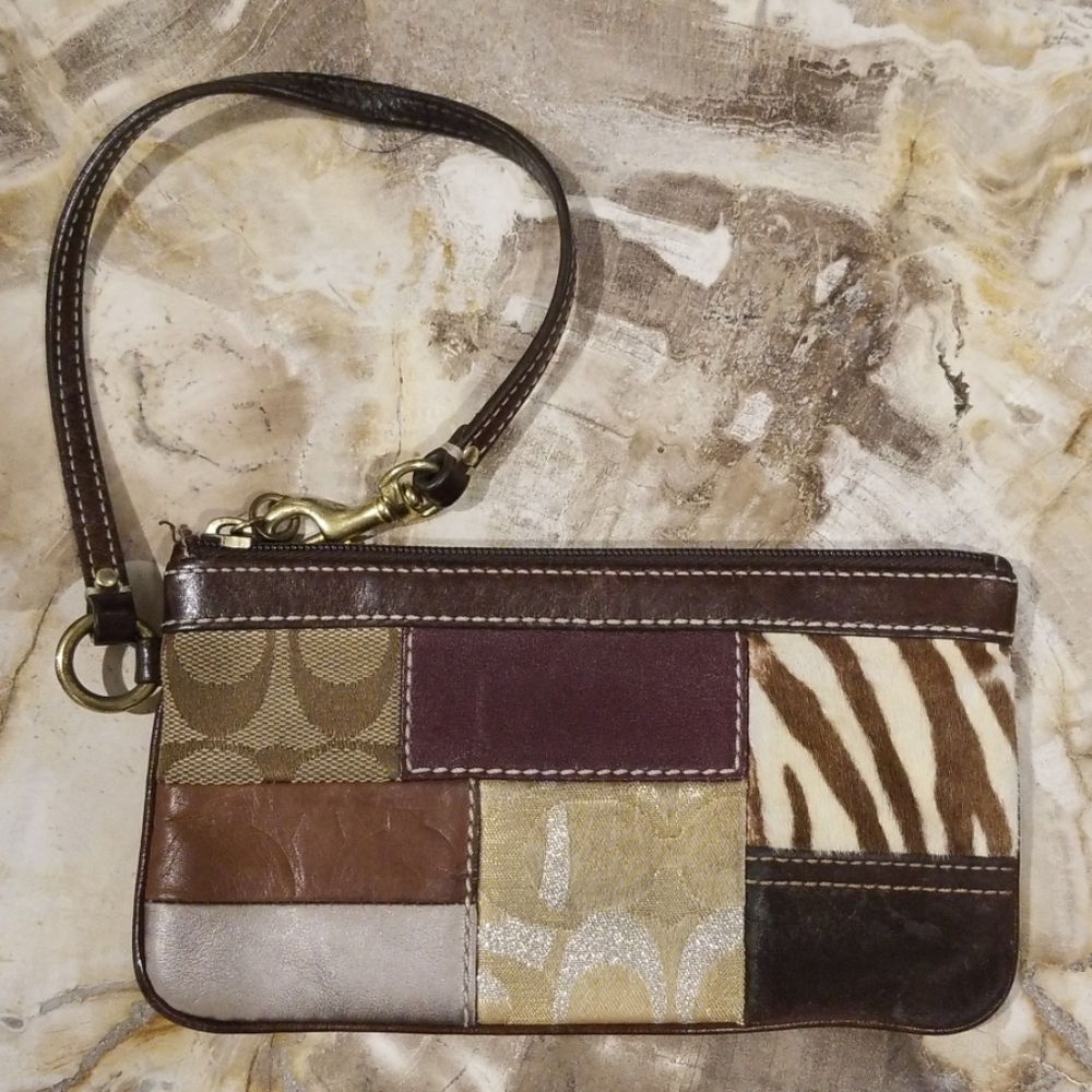 Coach Patchwork Wristlet - image 1